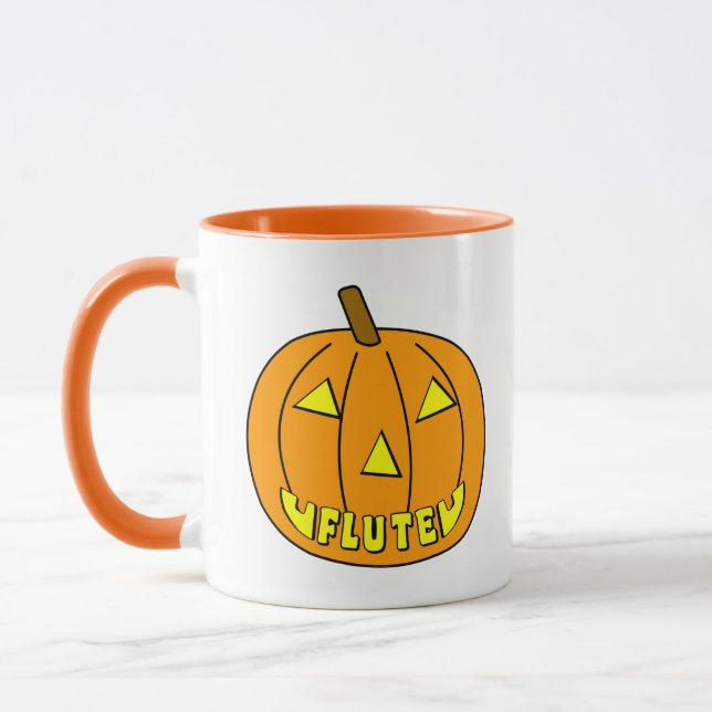 Caneca Flute Halloween Pumpkin (Esquerda)