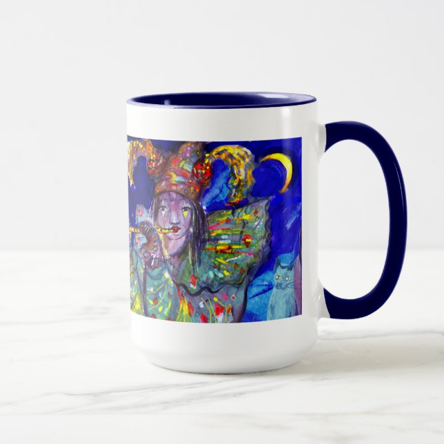 Caneca FLUTIS EM AZUL/Noite de Carnaval de Veneza (Direita)