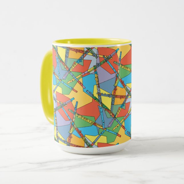 Caneca Flutos Sobrepostos (Frente Esquerda)