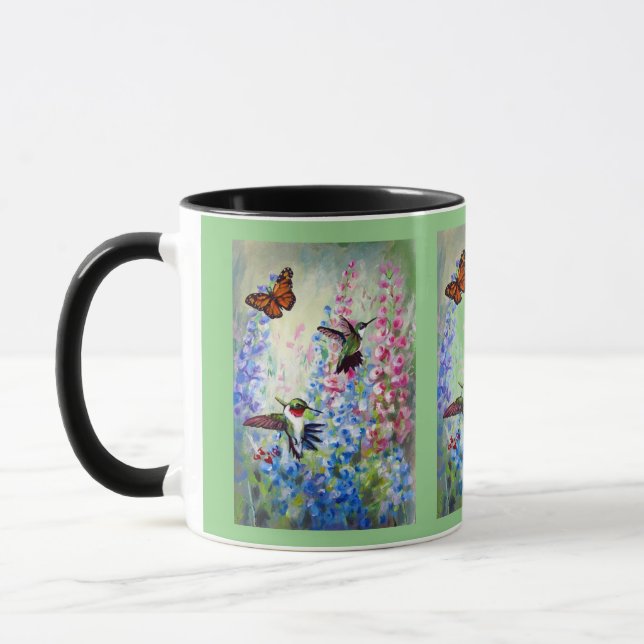 Caneca Flutterbyes e Hummers & Summer (Esquerda)