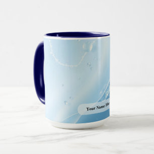 Caneca Fluxo de Veia Prateada Congelada
