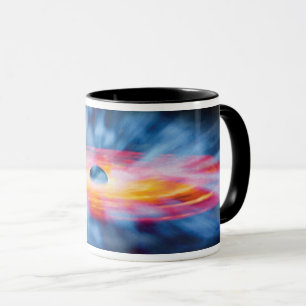 Caneca Fluxos de Buraco Negro - Conceito de Artista Color