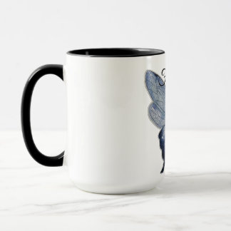 Caneca Fly Free – Blue Butterfly Art Design
