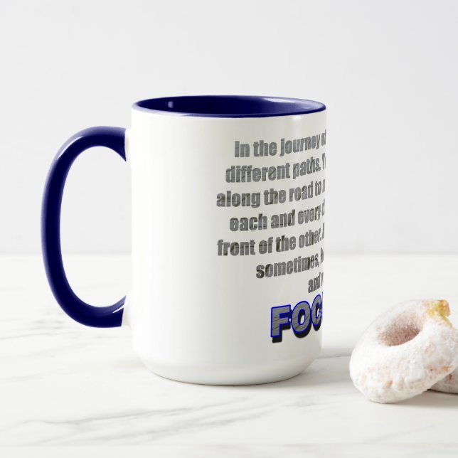 Caneca Focalizar para a frente (Com Donut)