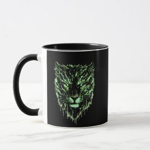 Caneca Foco Felino Elétrico   Arte de Energia de Alto Imp