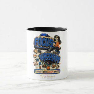 Caneca Foco no Vácuo Tudo Exceto Trabalho Personalizado