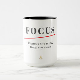 Caneca FOCUS Minimalist Motivational  — Clean Mode