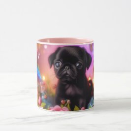 Caneca Fofa de Pug • Xícara de Café Amor de Cachor
