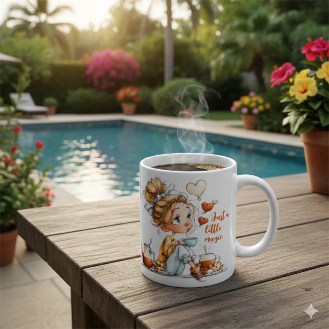 Caneca Fofa para Amantes de Café | Design de Garot (Criador carregado)