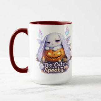 Caneca Fofinho demais para ser assustador Coelho de Abóbo