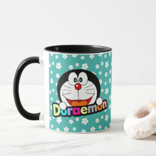 Caneca Fofo Kawaii Doraemon Anime Preto