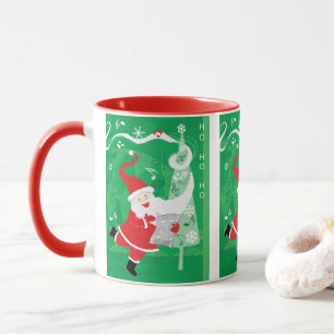 Caneca Fofo Natal, Cantando e Dançando Papai Noel
