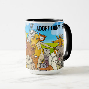 Caneca Fog Cats Adote Não Compre