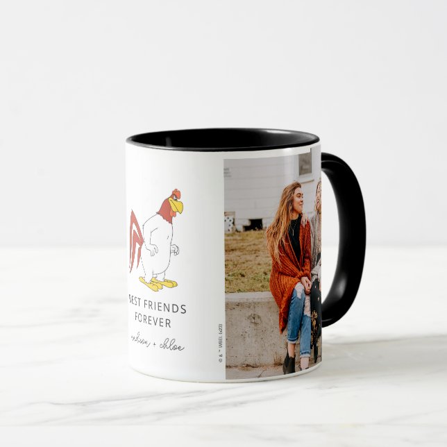 Caneca Foghorn Leghorn | Foto dos melhores amigos (Frente Esquerda)