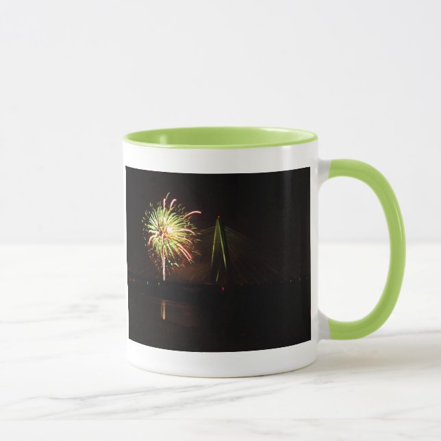 Caneca Fogos-de-artifício Christopher S. Ligamento Ponte (Direita)