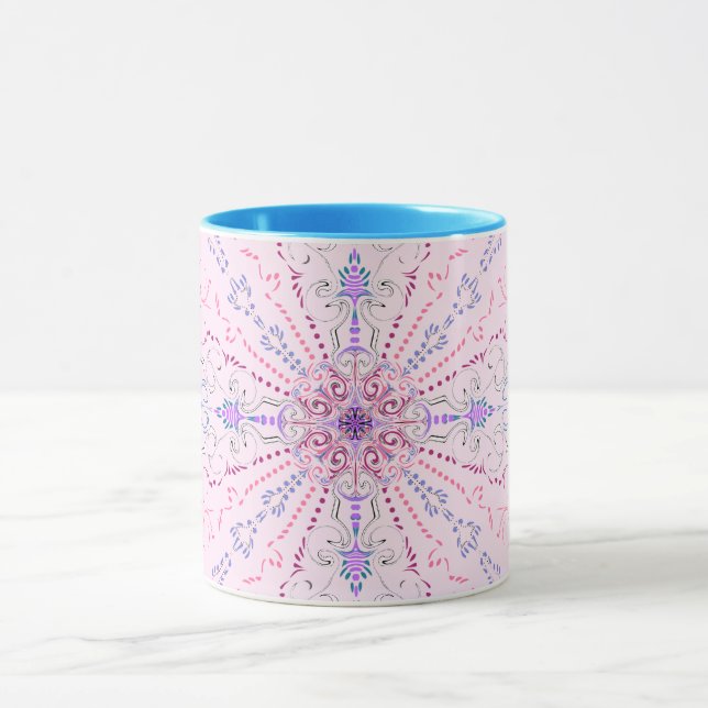 Caneca Fogos de artifício cor-de-rosa (Centro)