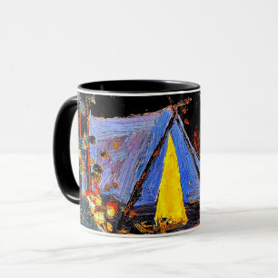 Caneca Fogueira, pintura de arte fina por Tom Thomson