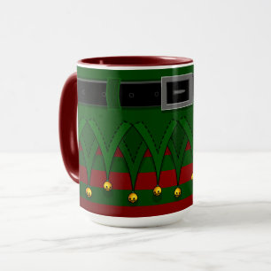 Caneca Foguetes de Natal Feriados Foguetes de Elf