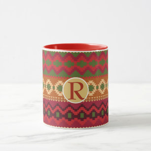 Caneca Folclore Mug Personalizado Monograma RED Cozy Nórd