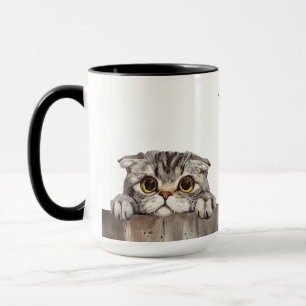 Caneca Fold Cat Mug