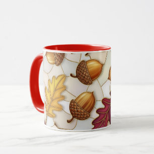Caneca Folha de Bordo de Outono Bolota