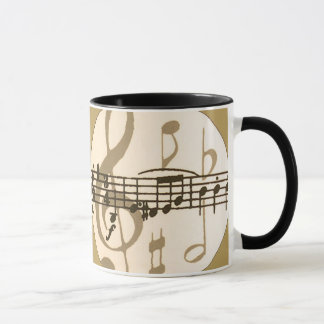 Caneca Folha de músicas