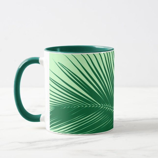 Caneca Folha de palma - esmeralda e verde limão