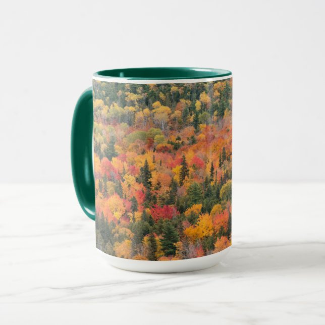 Caneca Folhagem de Outono | Península de Keweenaw, Michig (Frente Esquerda)