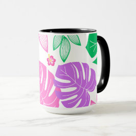 Caneca Folhas Coloridas Bela Natureza