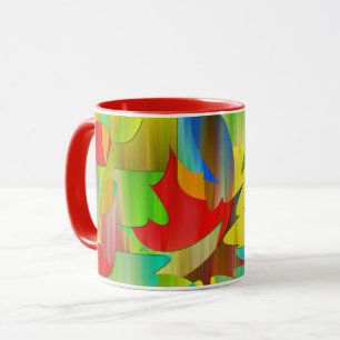 Caneca Folhas de Arte da Natureza