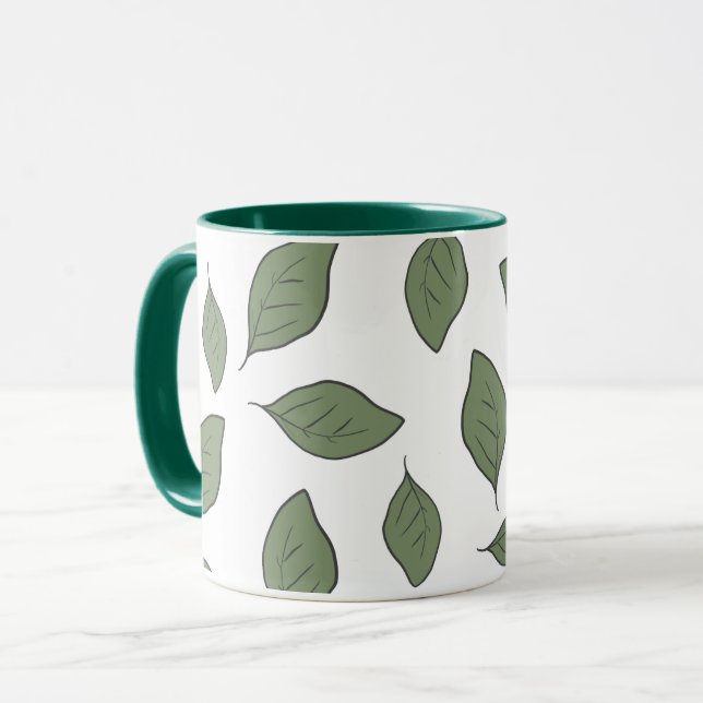 Caneca Folhas de esboços (Frente Esquerda)