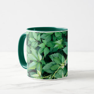 Caneca Folhas de Grama Verde