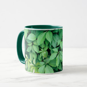 Caneca Folhas de Grama Verde