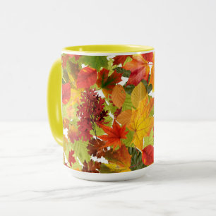 Caneca Folhas de outono do outono