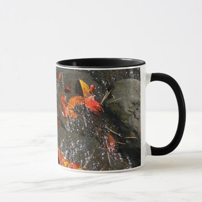 Caneca Folhas de outono em Cágua Fotografia de outono I (Direita)