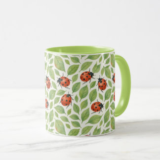 Caneca Folhas e Joaninhas