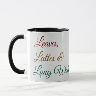 Caneca Folhas, Lattes e Passeios Longos