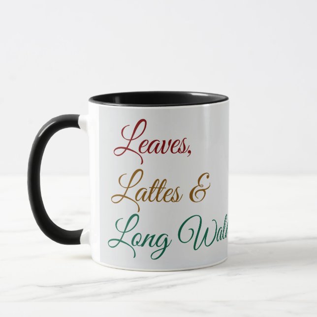 Caneca Folhas, Lattes e Passeios Longos (Esquerda)