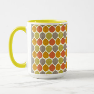 Caneca Folhas modernas do MCM do meio século atômico