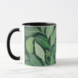 Caneca Folhas Verdes Whimsic
