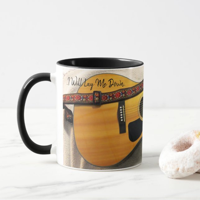 Caneca Folk Guitar Mug com Texto (Com Donut)