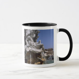 Caneca Fontana dei Quattro Fiumi, Piazza Navona, Roma,