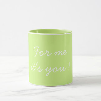 Caneca For Me It's You Valentine's Light Green