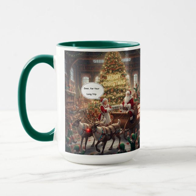 Caneca For Santa's  Long Trip Mug (Esquerda)