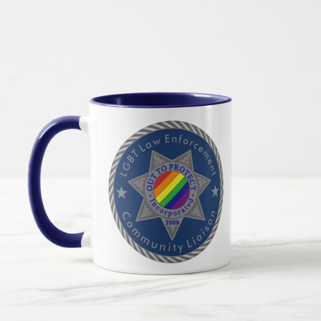 Caneca Fora para proteger a Polícia LGBT (Esquerda)