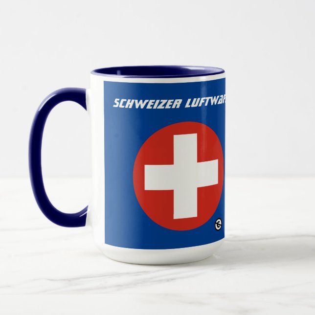 Caneca Força Aérea suíça (Schweizer Luftwaffe) (Esquerda)