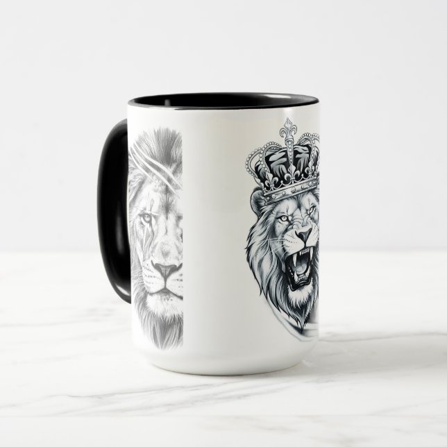 Caneca Força do Leão Rei Gráfico (Frente Esquerda)