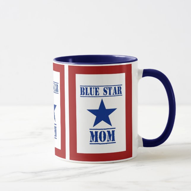 Caneca Forças armadas da mamã da estrela azul (Direita)