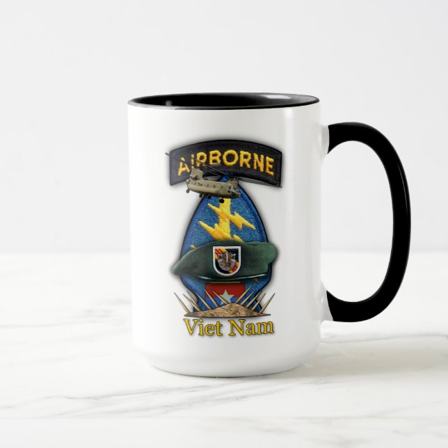Caneca Forças Especiais da 5 SF SFG Vietname Vetes de Gue (Direita)