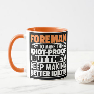 Caneca Foreman Tento Fazer Coisas Engraçadas Ditos Forema